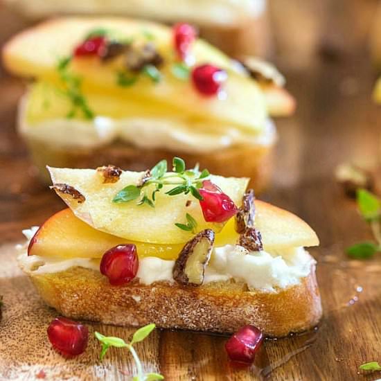 Honey Crisp Apple Crostini