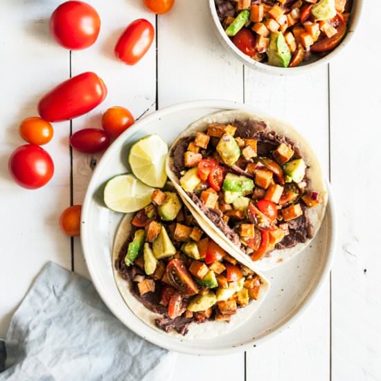 Roasted sweet potato salsa