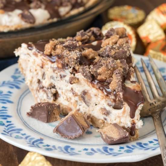 No Bake Peanut Butter Cup Pie