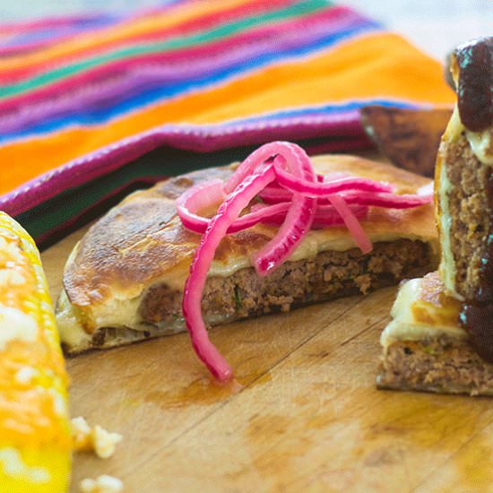Turkey Burger Cheese Quesadillas