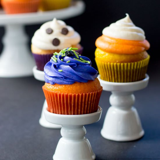 Halloween Cupcakes 3 Ways