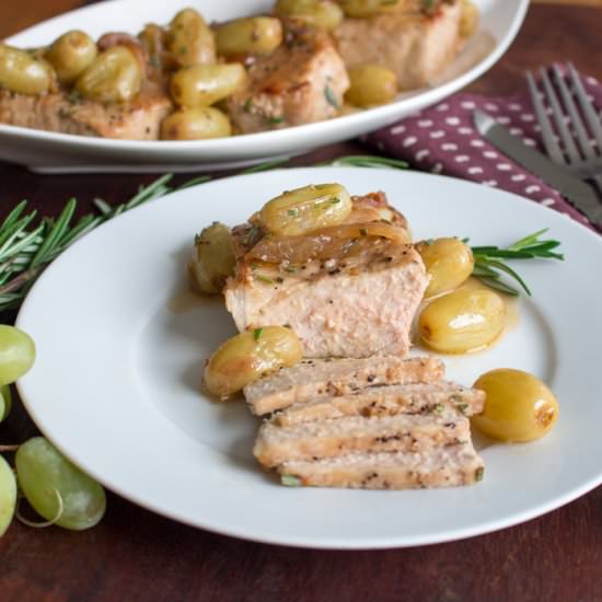 One Pan Rosemary Boneless Pork Chop