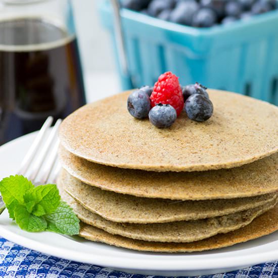 Baked Quinoa Chia Pancakes