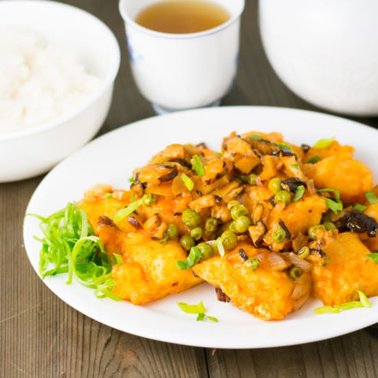 Sweet and Sour Fish w/ Mushrooms