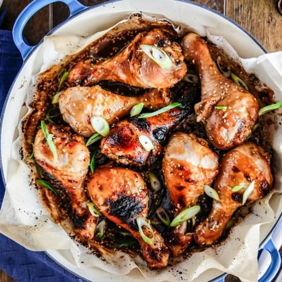 Sticky Honey Soy Chicken Drumsticks