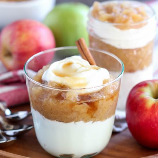Applesauce & Yogurt Parfaits