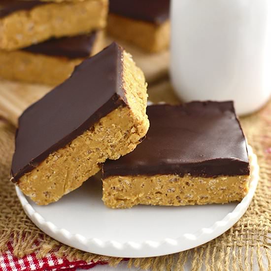 No-Bake Crispy Chocolate Peanut But