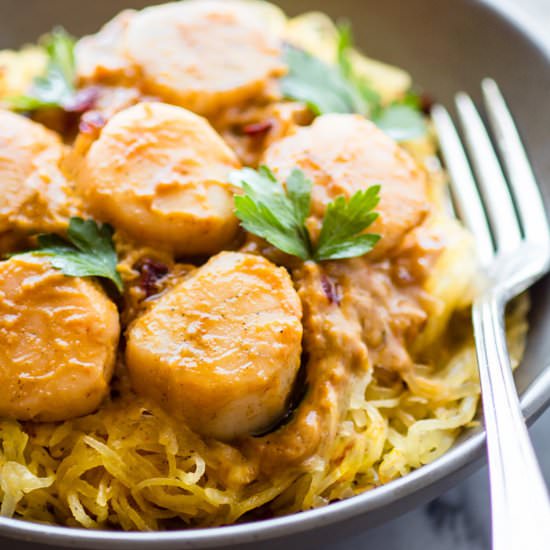 Seafood Paleo Pumpkin Pasta