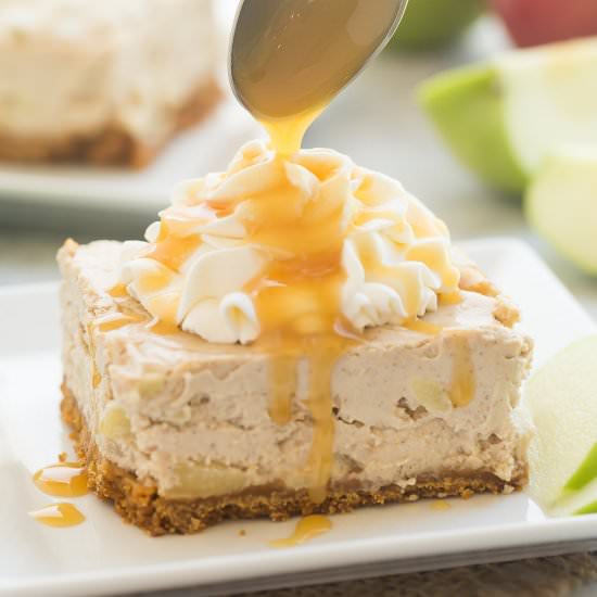 Caramel Apple Cheesecake Bars