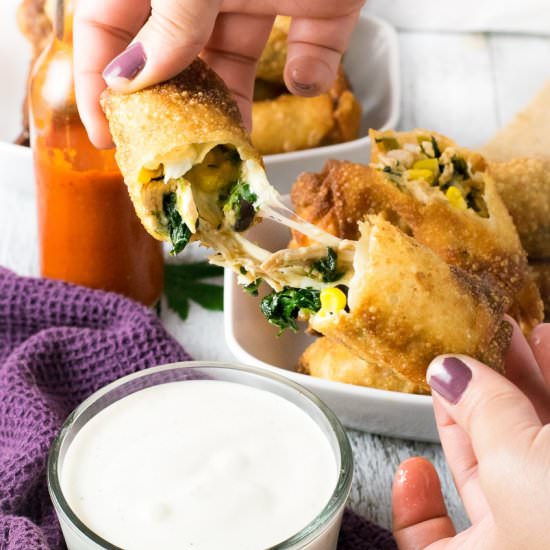 Cheesy Southwestern Egg Rolls