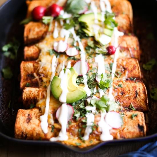 Autumn Squash Enchiladas