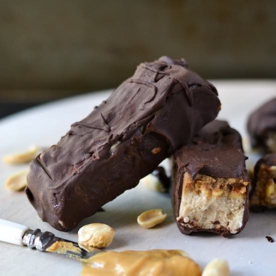 Healthy Snicker Ice Cream Bars