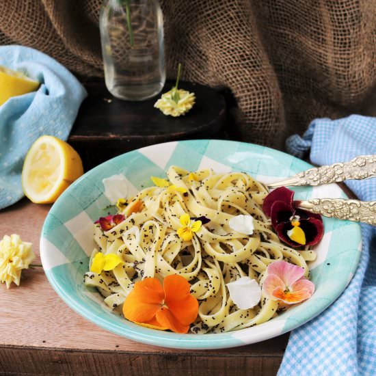 Lemon Poppy Seed Pasta