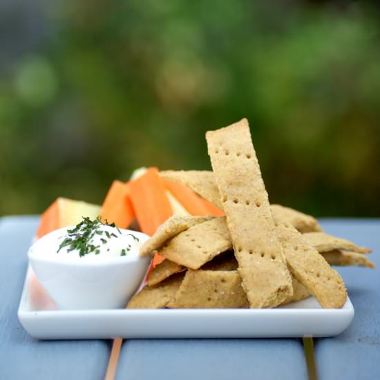 Homemade Three Ingredient Crackers