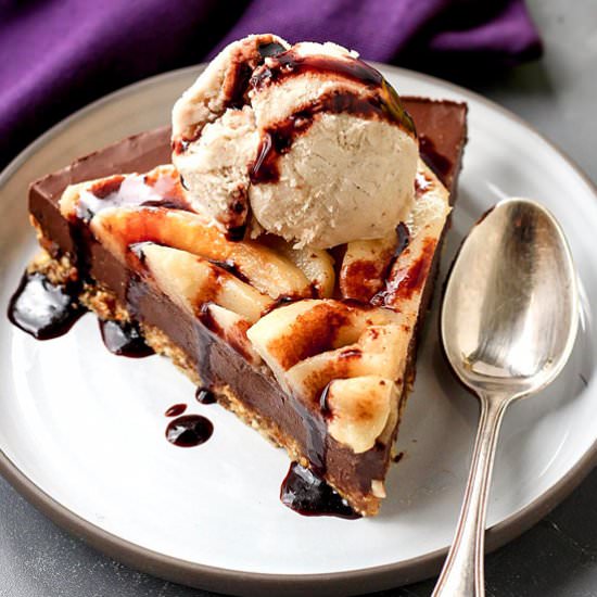 No-Bake Chocolate Pear Tart