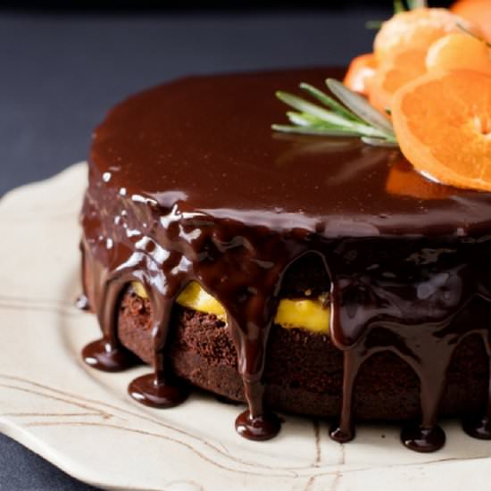 Chocolate ClemenCold Tea Cake