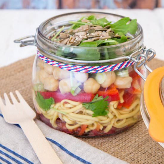 Noodle Salad in a Jar