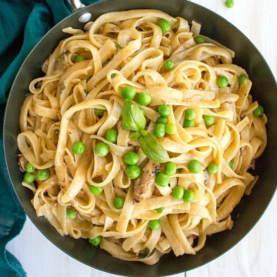 Creamy Mushroom Fettuccine
