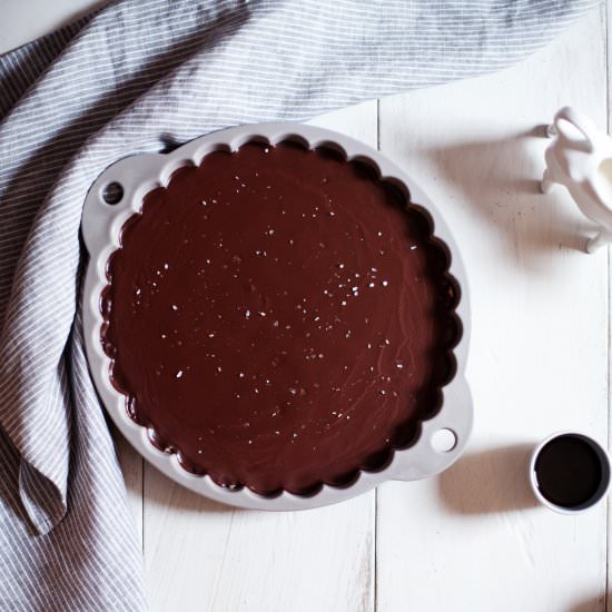 Sea Salt + Chocolate Tart