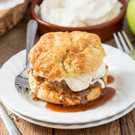 Caramel Apple Shortcakes