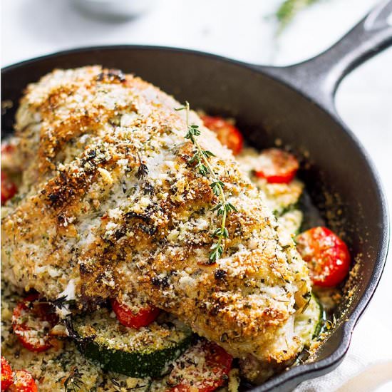 One Pan Garlic Parmesan Chicken