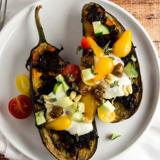 Harissa Roasted Eggplant