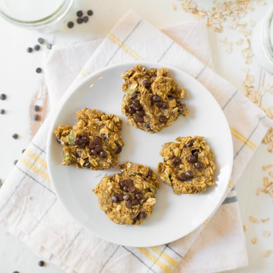 Pumpkin Chocolate Breakfast Cookies