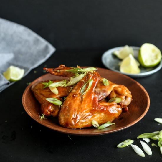 Honey-Lime Baked Chicken Wings