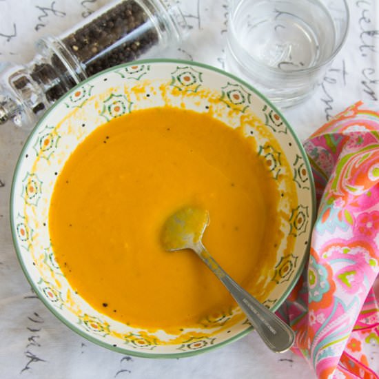 Plant Based Carrot Ginger Soup