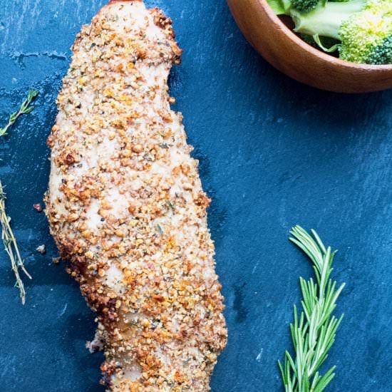 Pecan Crusted Pork Tenderloin