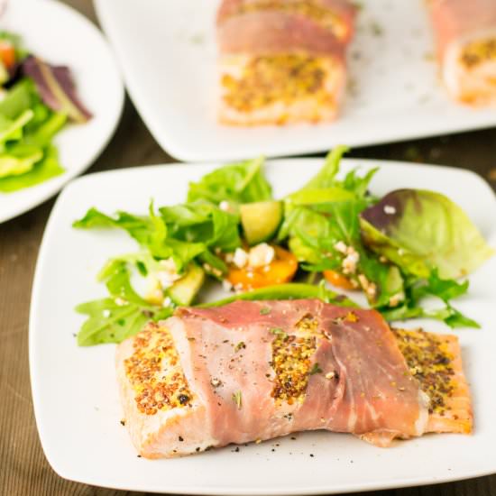 Prosciutto Wrapped Salmon