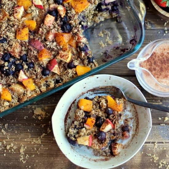 Warm Cinnamon Oatmeal Bake
