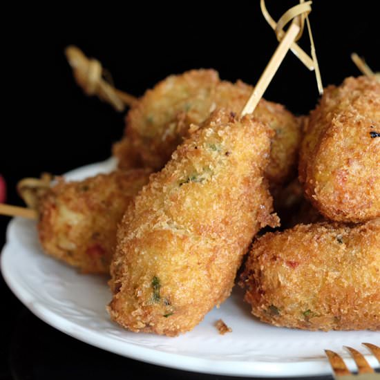 Crispy Corn Kebabs
