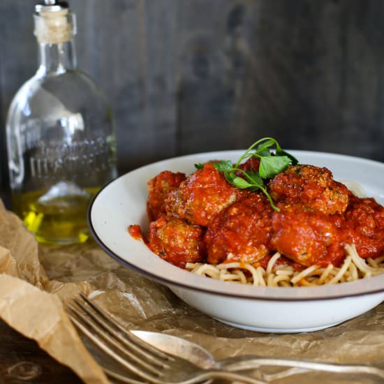 spaghetti and meatballs