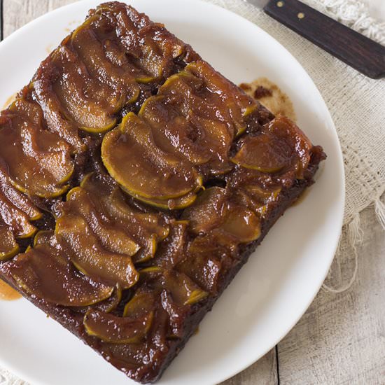 Toffee Apple Upside-Down Cake