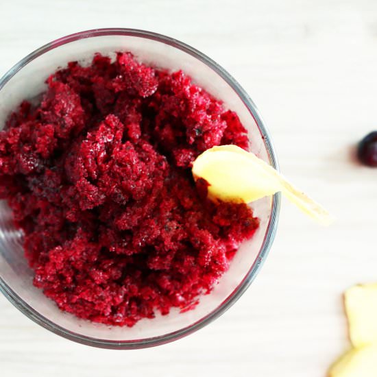 GINGER BLUEBERRY GRANITA