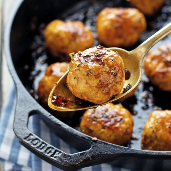 Honey-Chipotle Turkey Meatballs