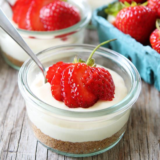 Mini No-Bake Cheesecakes