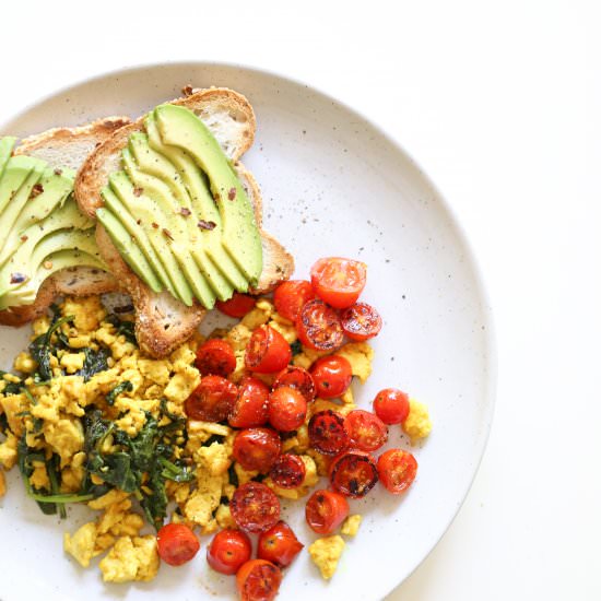 Turmeric Tofu Scrample