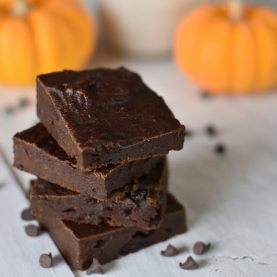 Pumpkin Chocolate Chip Brownies