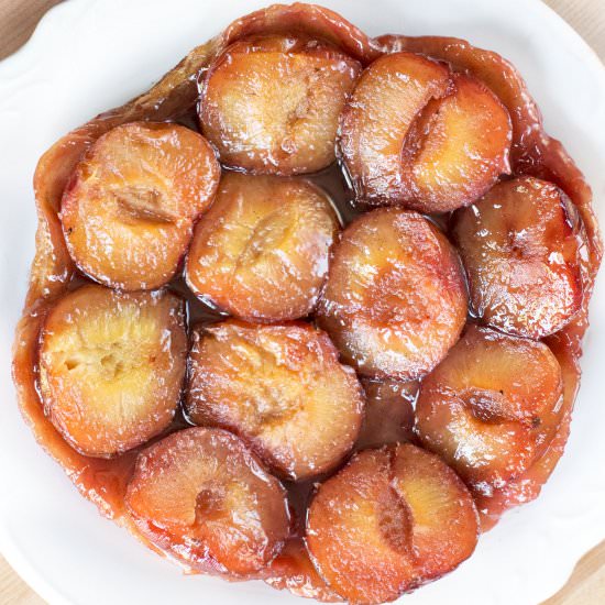 Plum Ginger Tart Tatin