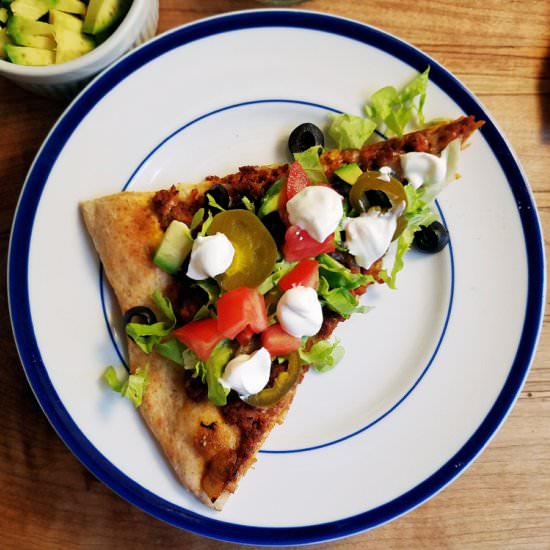 Loaded Taco Pizza