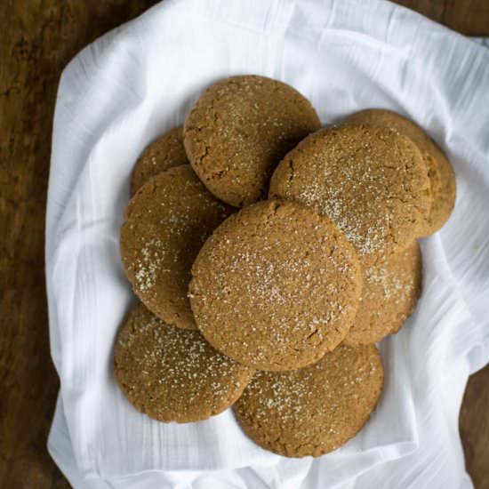 Coconut Butter Gingersnaps