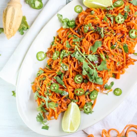 Cilantro Lime Sweet Potato Noodles