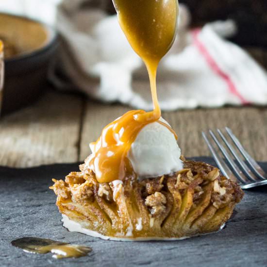 Baked Hasselback Apples