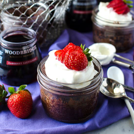 Mini Fudgy Flourless Chocolate Cake