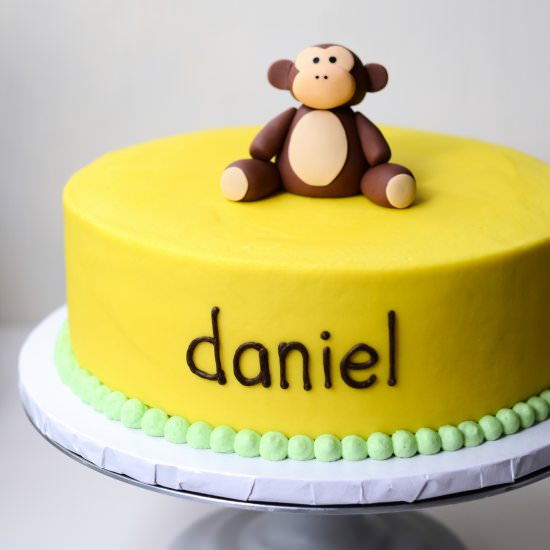 Monkey Birthday Cake