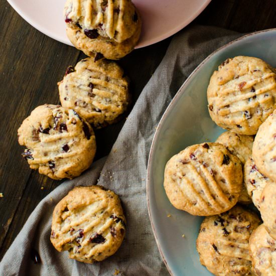 Chocolate and Cranberry Shortbread