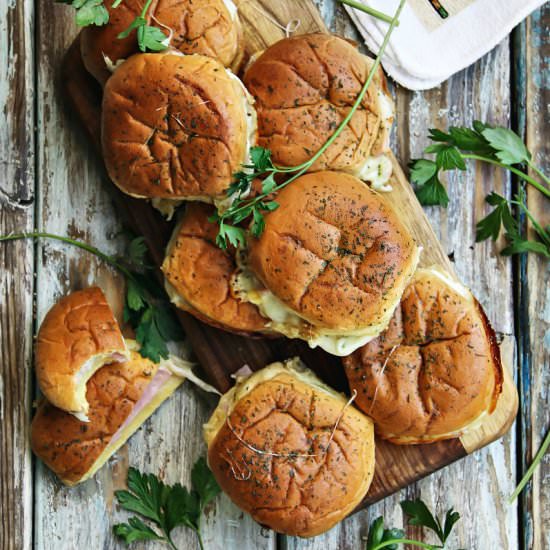 Ham and Cheese Potato Rolls