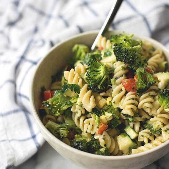 Pasta Salad with Tahini Dressing